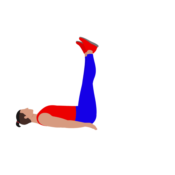 Alternating lying leg raise