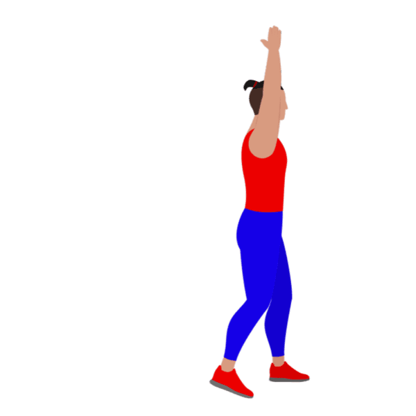 Overhead Reverse Lunges