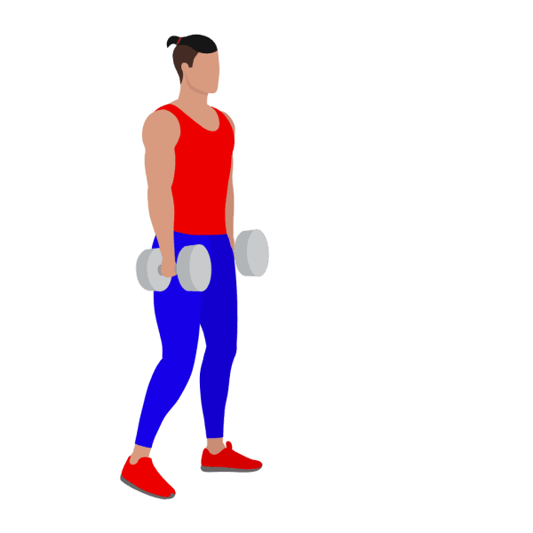 Dumbbell Forward Lunges Alternating