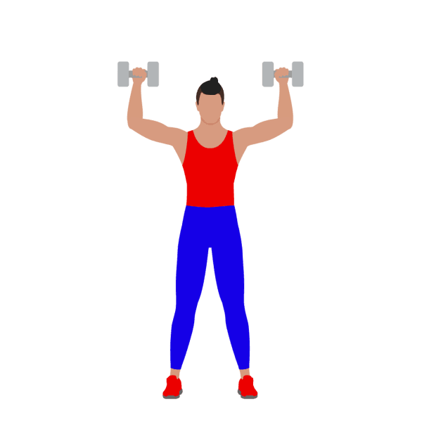 Standing Dumbbell Shoulder Press