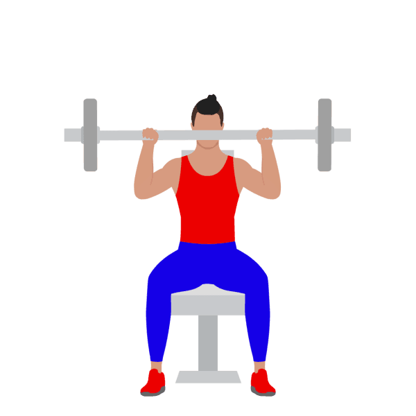 Seated Barbell Shoulder Press