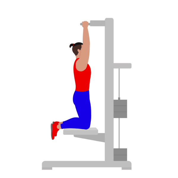 Assisted parallel close grip pull up