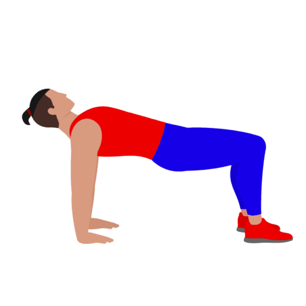 Upward Table Pose Stretching