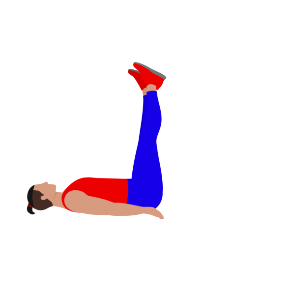 Alternating lying leg raise