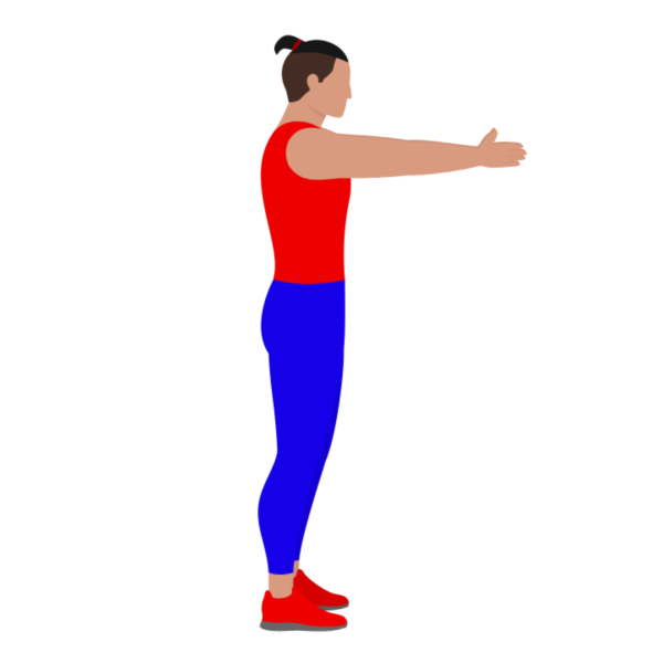 Standing Round Back Stretching