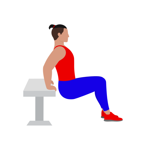 Bent-Knees Bench Dip